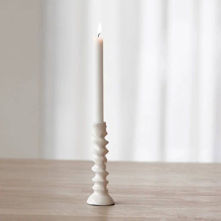 sögne hedvig lysestake hvit glossy small