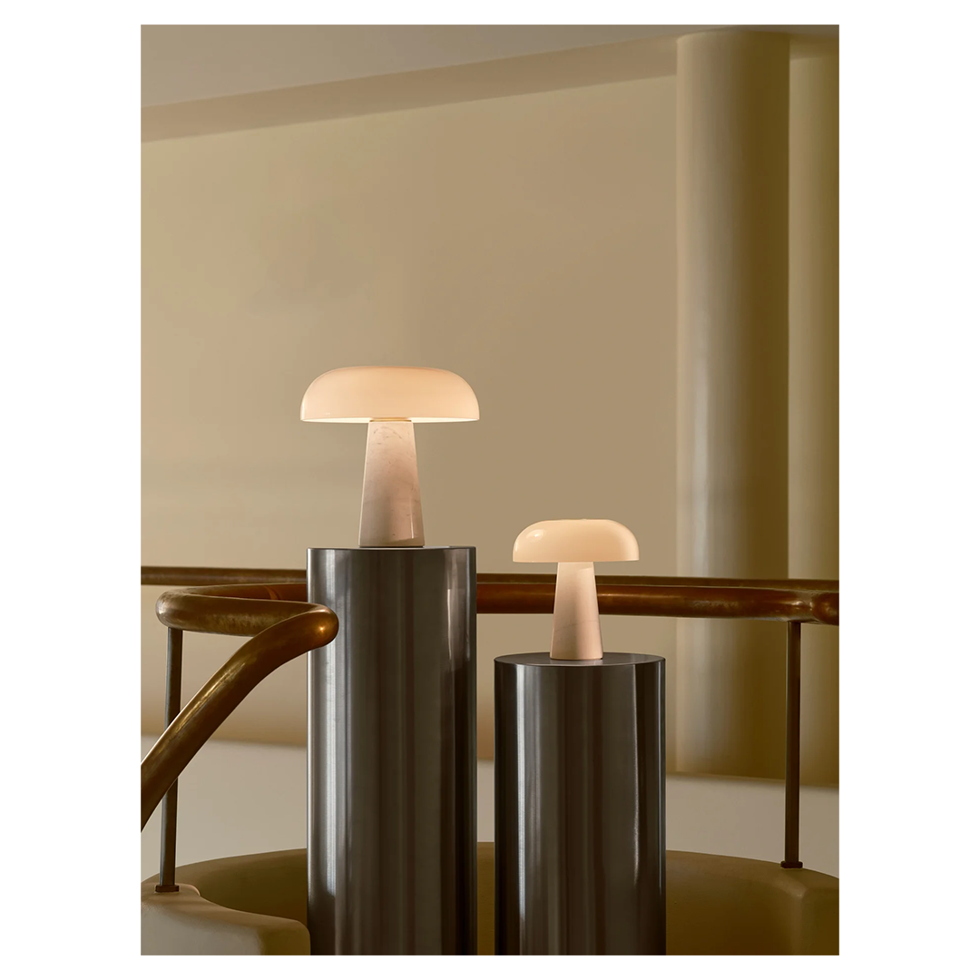 Glossy Mini Table Lamp White