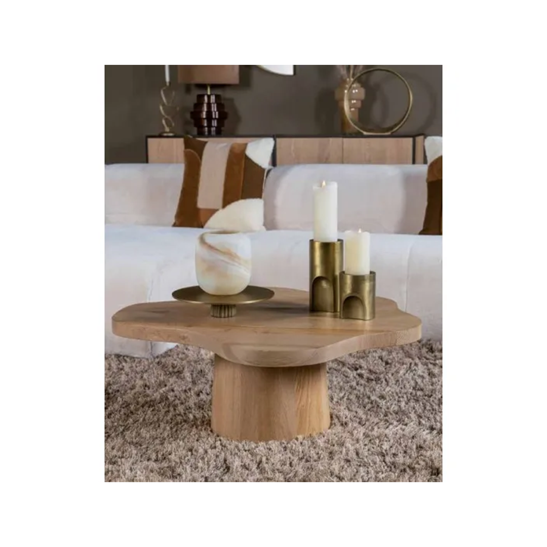 NEWTON COFFEE TABLE NATURAL Ø90 X H35 CM