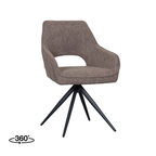 FINLEY DINING CHAIR BROWN BOUCLE