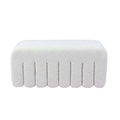 CISKE POUF MIX BOUCLE ECRU M