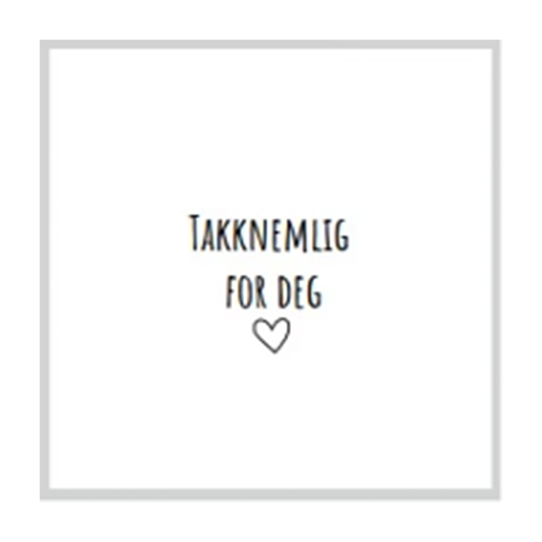 sögne serviett lunch takknemlig for deg