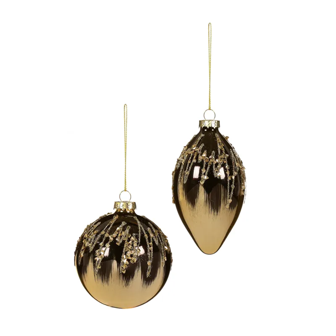 Julekule 10-110mm sortgull