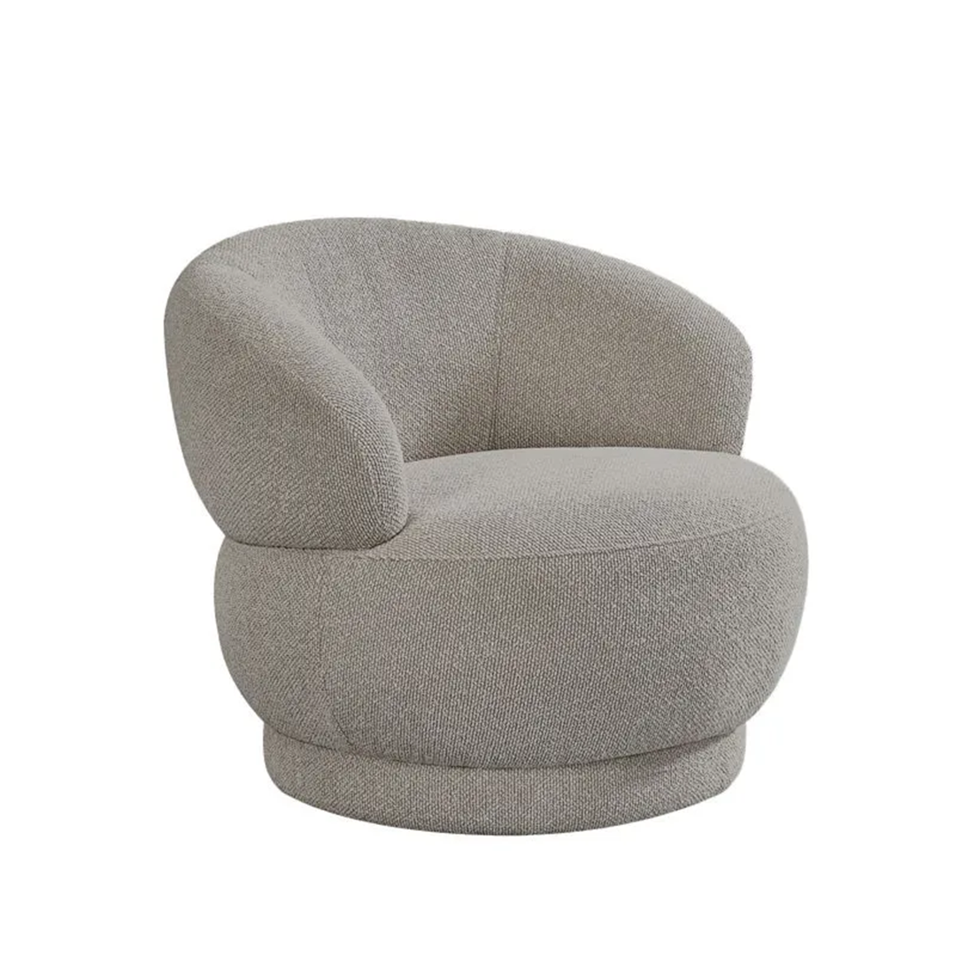 ALVITO LOUNGE CHAIR ROYAL MUSHROOM BOUCLE