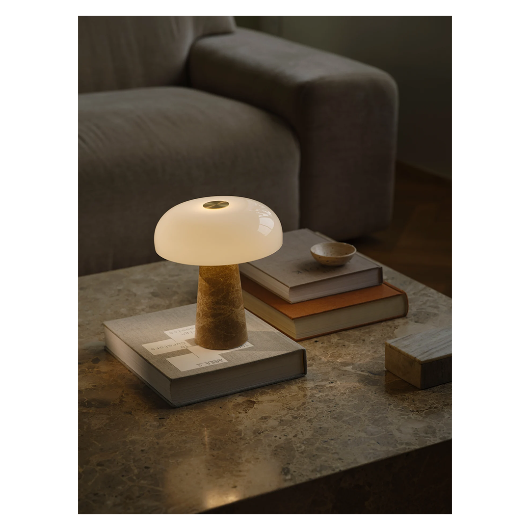 Glossy Mini Table Lamp Beige