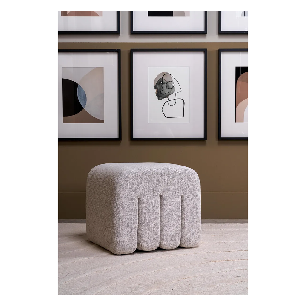 CISKE POUF MIX BOUCLE SAND S