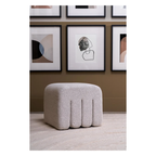 CISKE POUF MIX BOUCLE SAND S