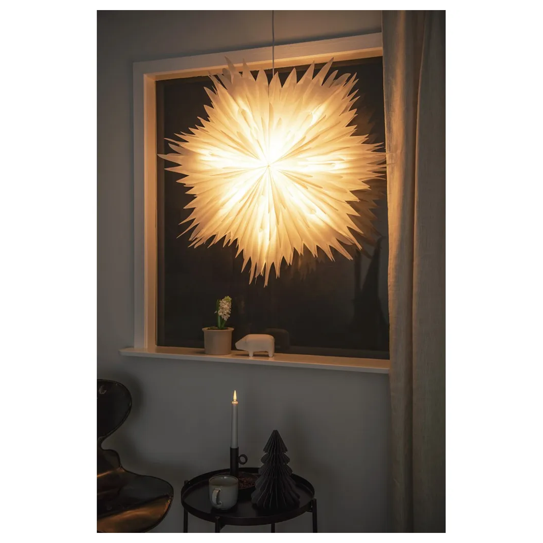 Adventstjerne 80 cm hvit