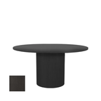 OLIVIA DINING TABLE OVAL 150 CM x 130 CM + 50 CM BLACK