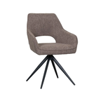 FINLEY DINING CHAIR BROWN BOUCLE