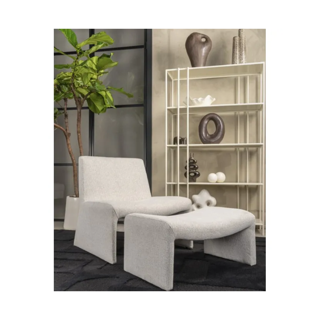 GEORGIA FAUTEUIL MIX BOUCLE ECRU W74 X D76 X H76