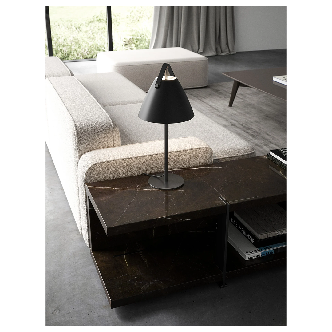 Strap Bordlampe Sort