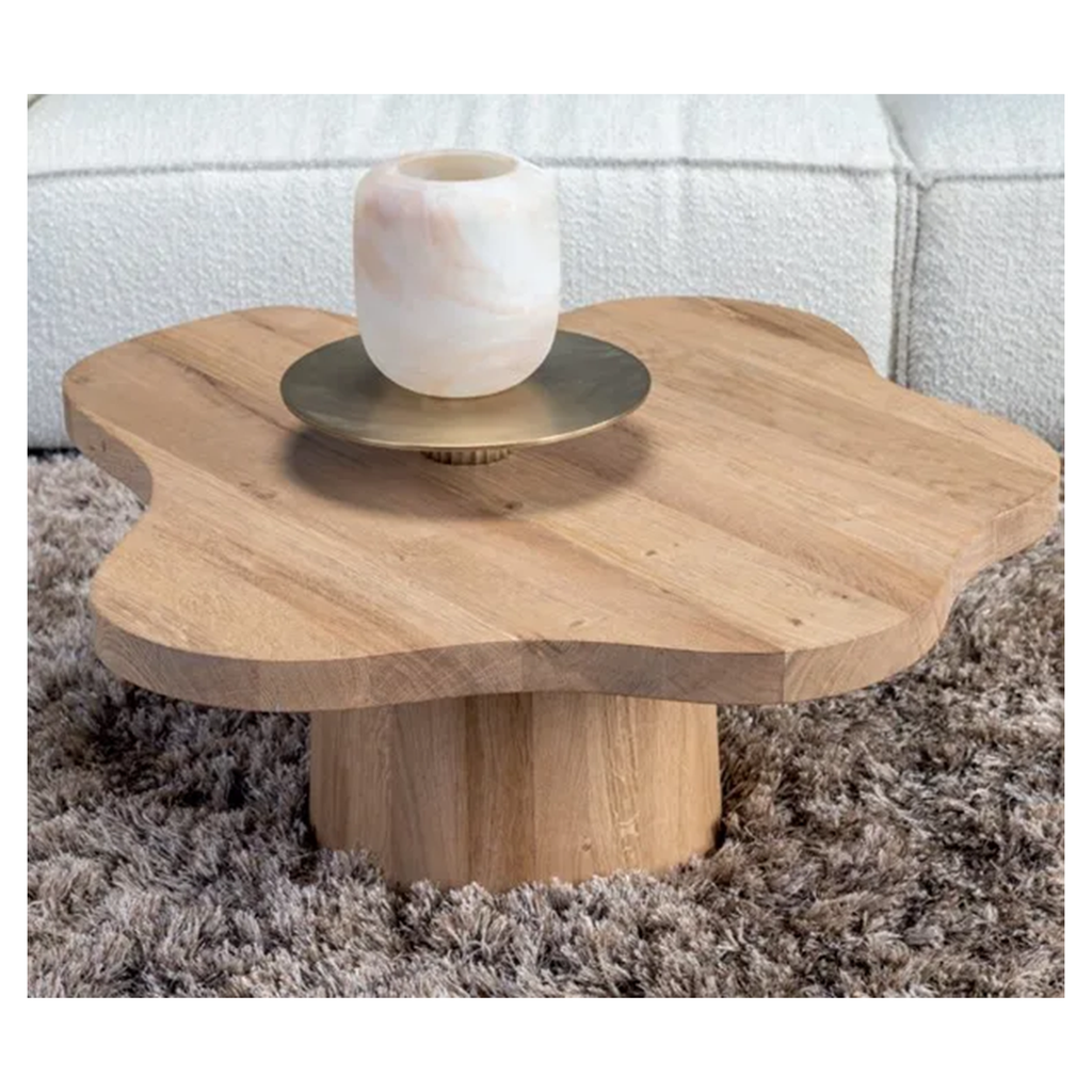 NEWTON COFFEE TABLE NATURAL Ø90 X H35 CM