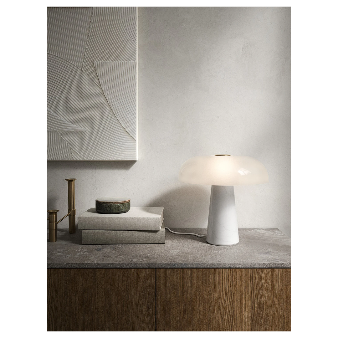Glossy Table lamp Opal white