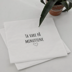 sögne serviett lunch ta vare på minuttene