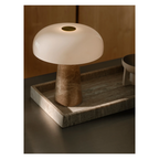 Glossy Mini Table Lamp Beige