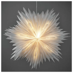 Adventstjerne 60 cm hvit
