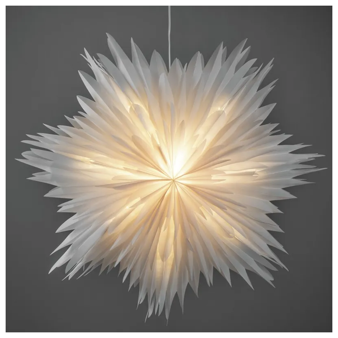 Adventstjerne 60 cm hvit