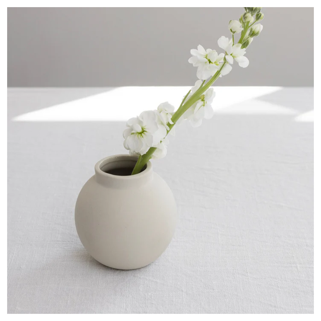 sögne nora vase beige small