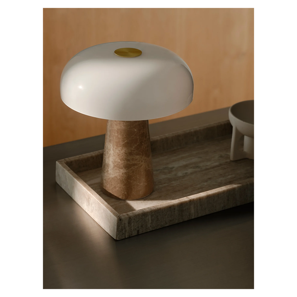 Glossy Mini Table Lamp Beige