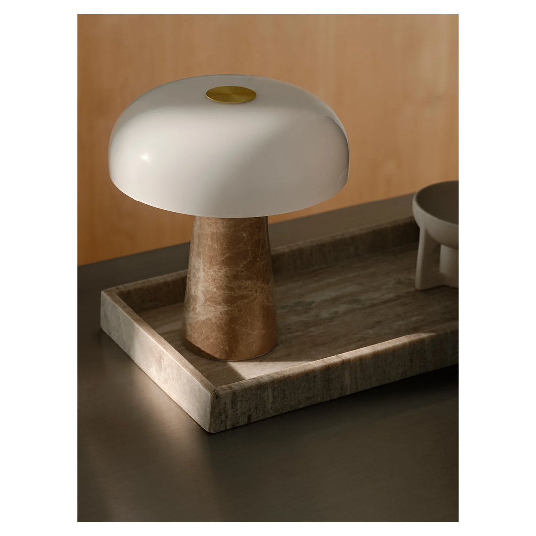 Glossy Mini Table Lamp Beige