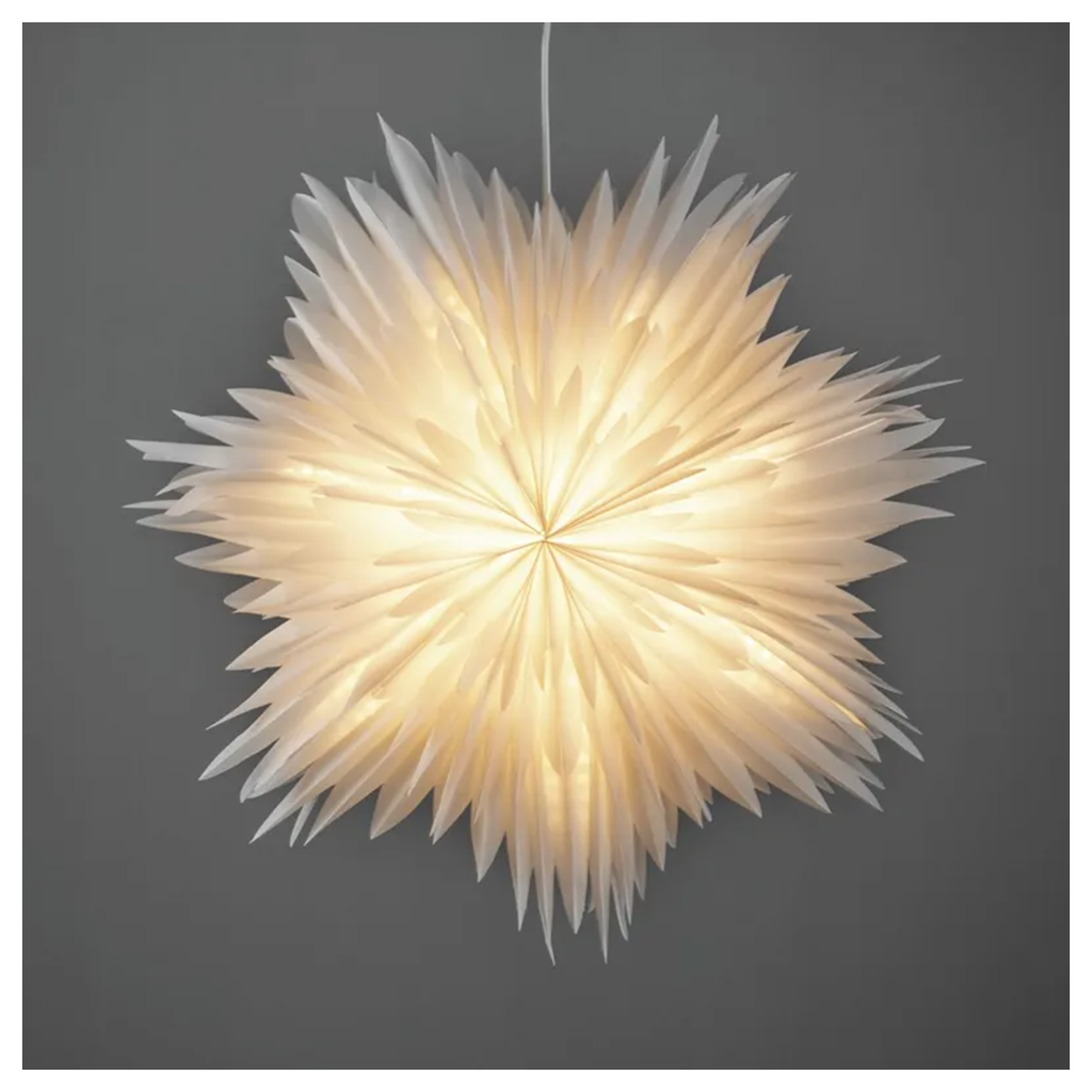 Adventstjerne 80 cm hvit