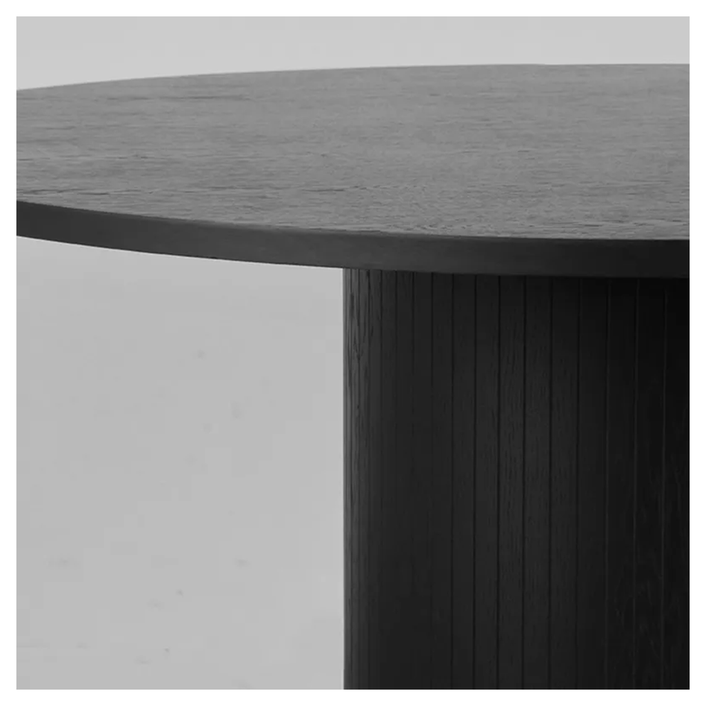 OLIVIA DINING TABLE BLACK 130 CM