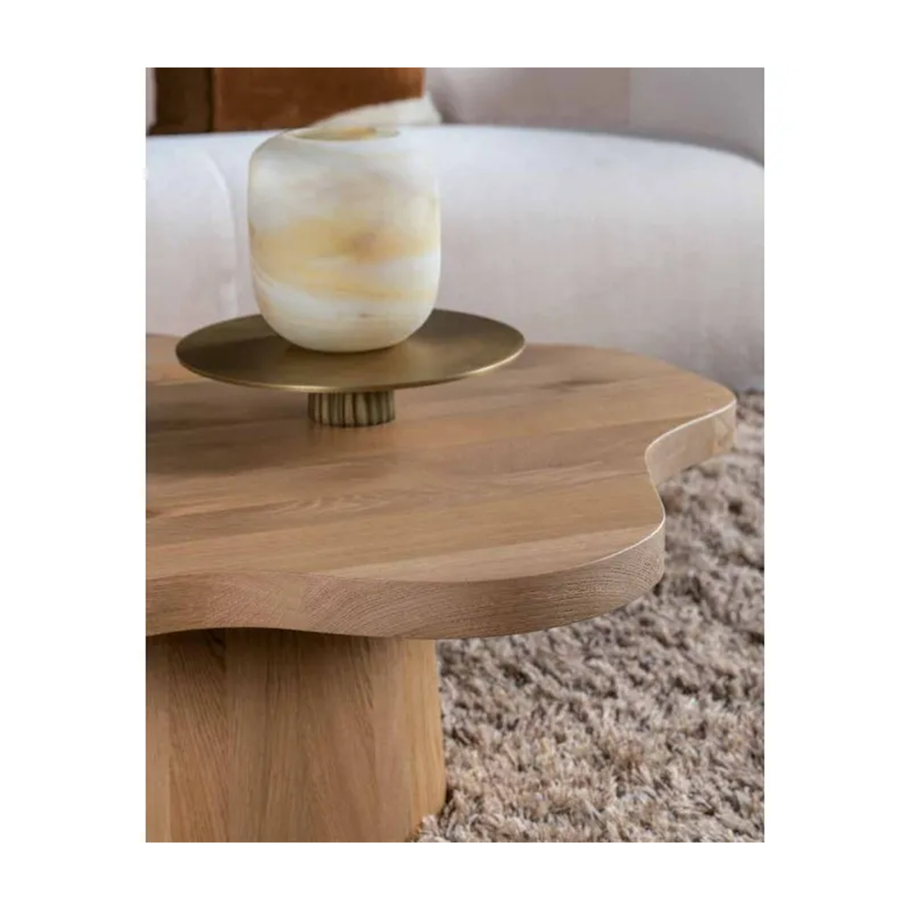 NEWTON COFFEE TABLE NATURAL Ø90 X H35 CM