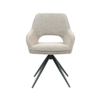 FINLEY DINING CHAIR CHAMPAGNE BOUCLE