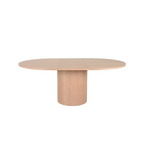 OLIVIA DINING TABLE OVAL 150 CM x 130 CM + 50CM
