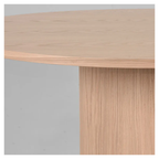 OLIVIA DINING TABLE OAK 130 CM