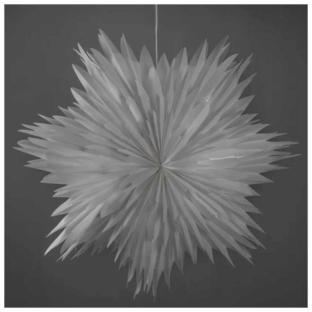 Adventstjerne 60 cm hvit