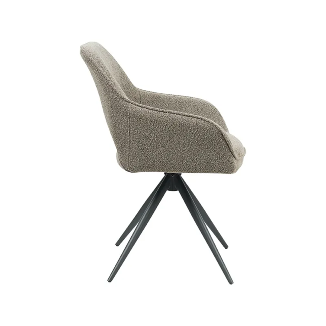 FINLEY DINING CHAIR NATURAL BOUCLE