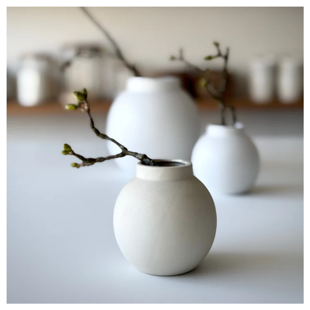 sögne nora vase beige small