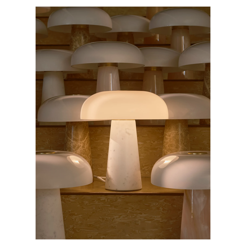Glossy Mini Table Lamp Beige