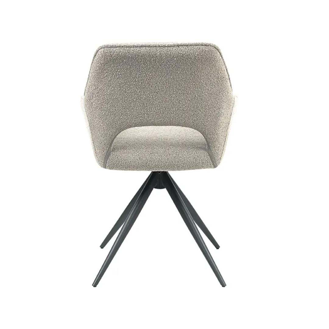 FINLEY DINING CHAIR CHAMPAGNE BOUCLE