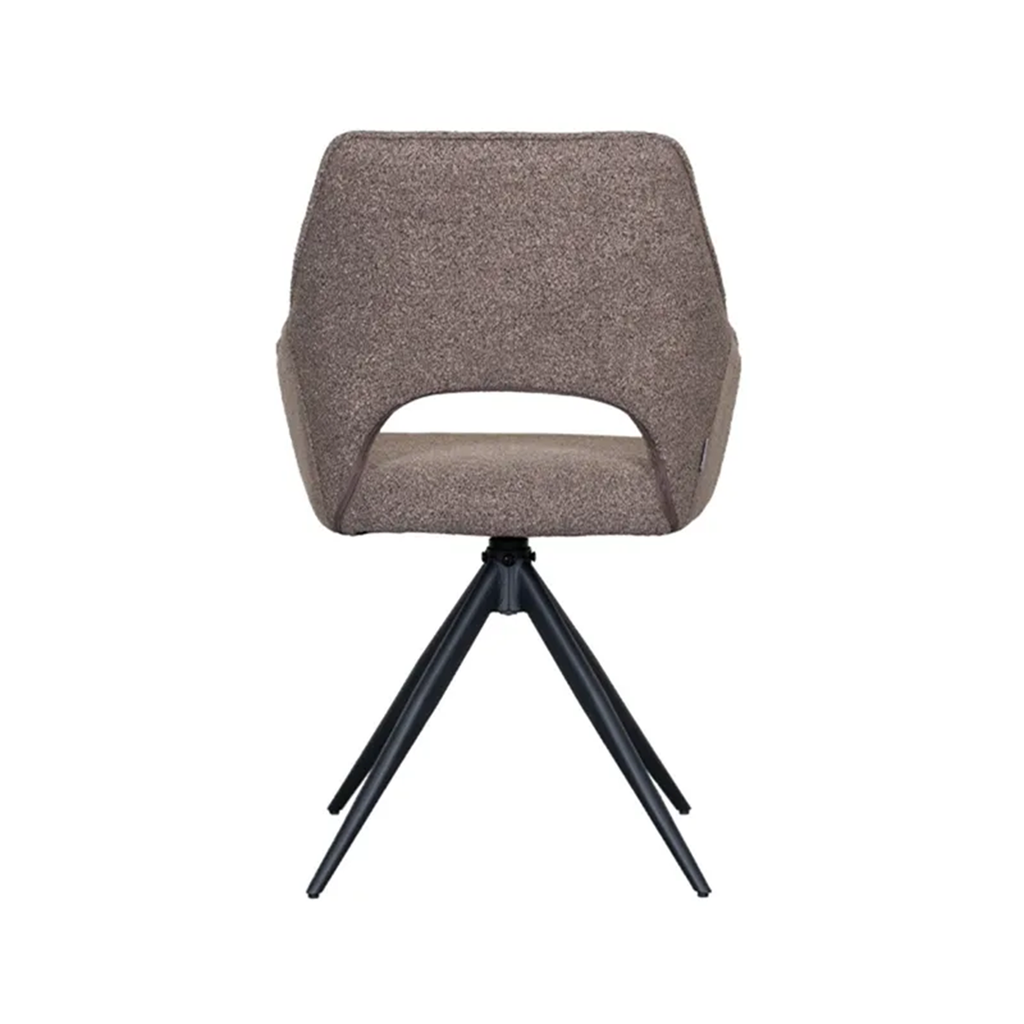 FINLEY DINING CHAIR BROWN BOUCLE