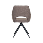 FINLEY DINING CHAIR BROWN BOUCLE