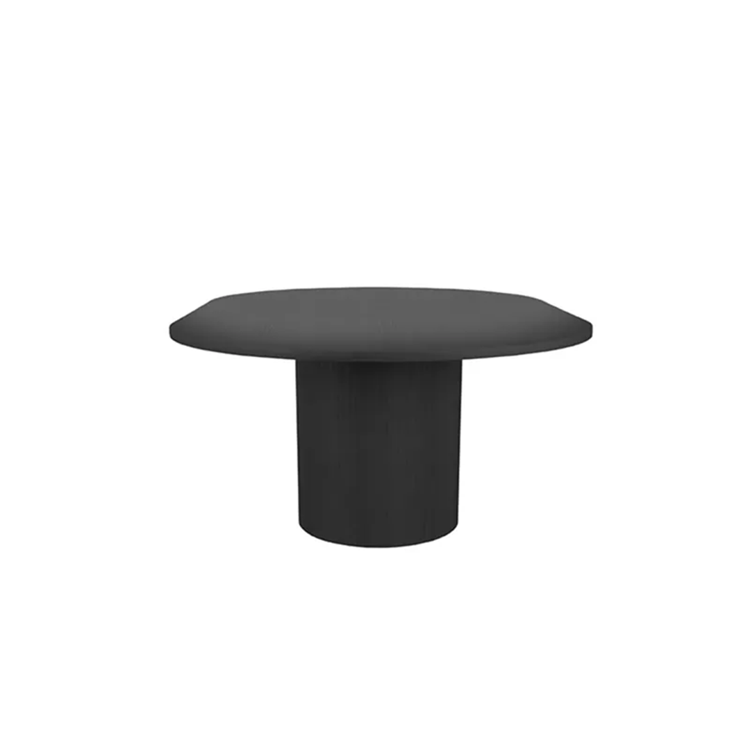 OLIVIA DINING TABLE OVAL 150 CM x 130 CM + 50 CM BLACK