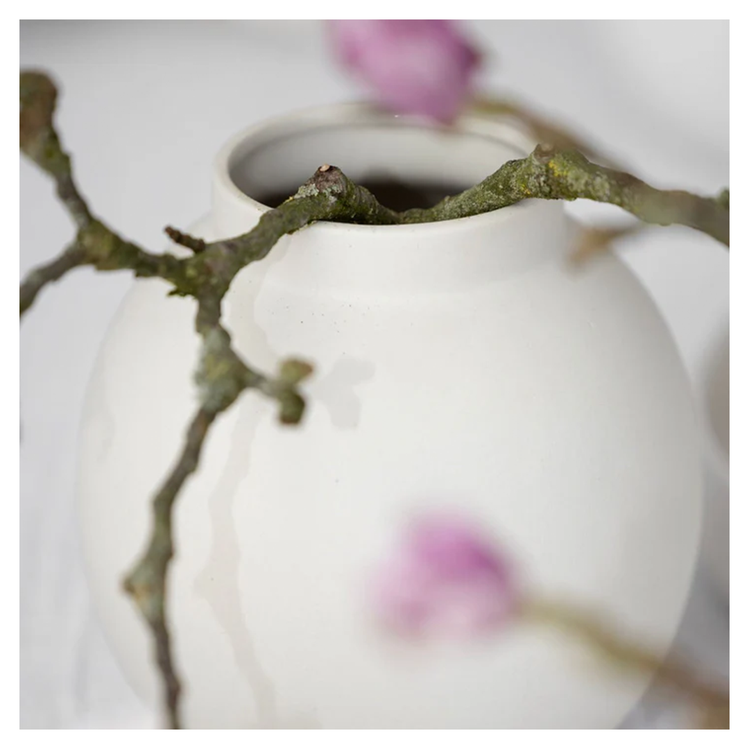 sögne nora vase hvit medium