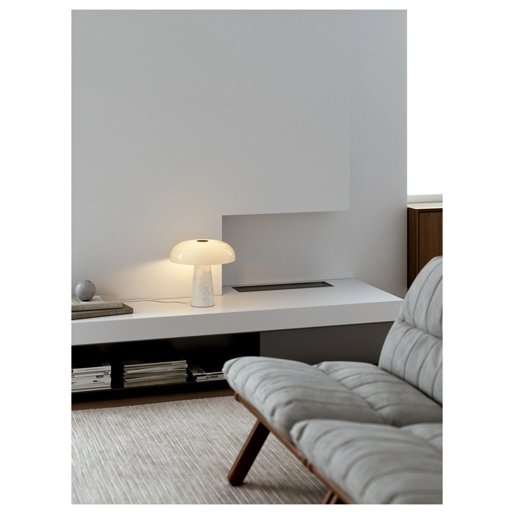 Glossy Table lamp Opal white
