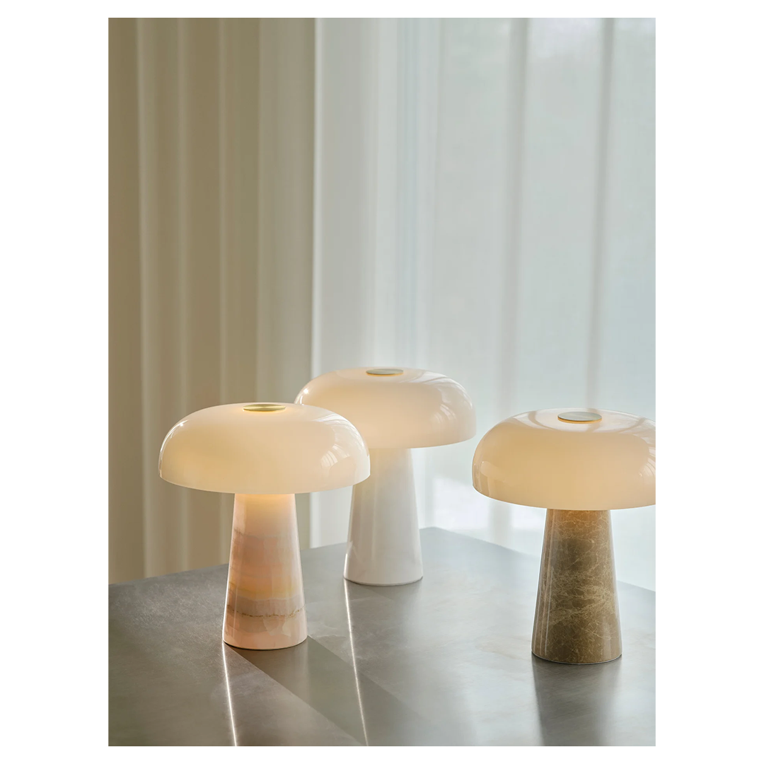 Glossy Mini Table Lamp White