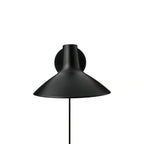 Darci kort vegglampe Sort