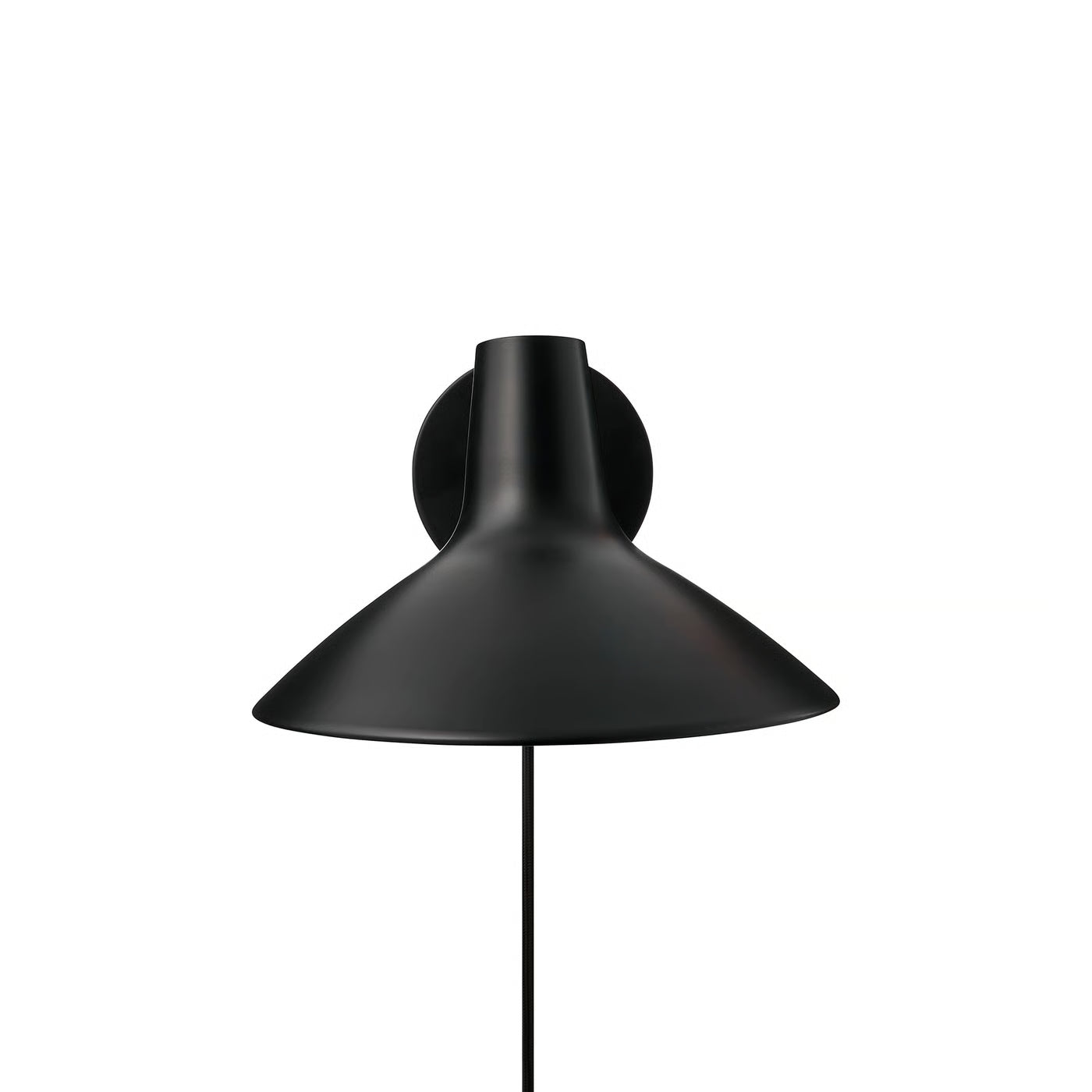 Darci kort vegglampe Sort