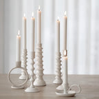 sögne hedvig lysestake hvit glossy small