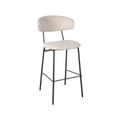 ZACK BAR CHAIR HIGH NATURAL BOUCLE