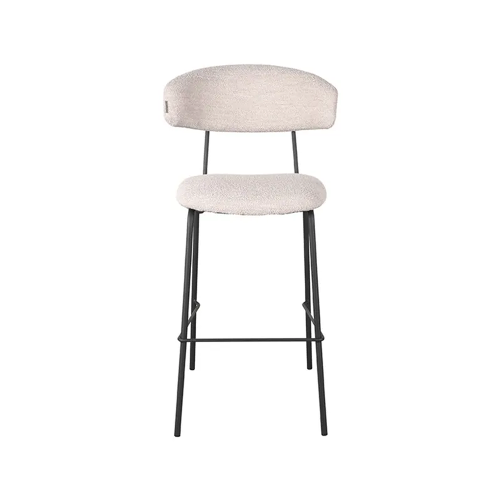 ZACK BAR CHAIR HIGH NATURAL BOUCLE