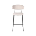 ZACK BAR CHAIR HIGH NATURAL BOUCLE