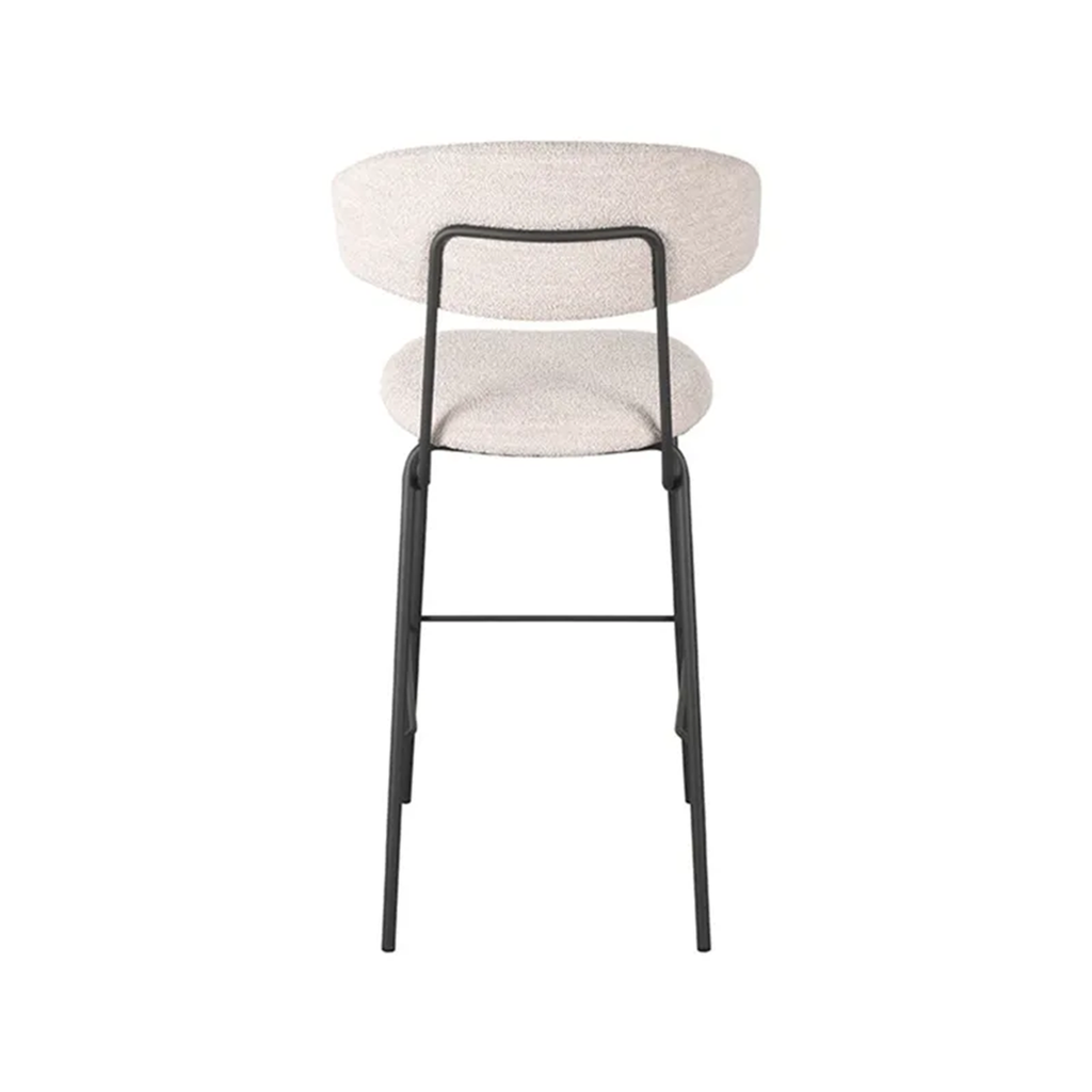 ZACK BAR CHAIR HIGH NATURAL BOUCLE