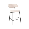 ZACK BAR CHAIR LOW NATURAL BOUCLE